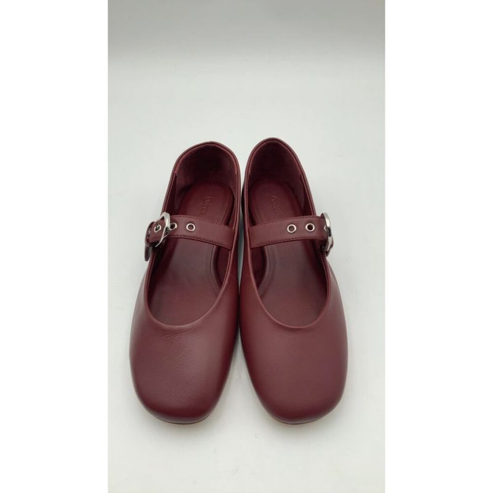 Quince Burgundy Mary Jane Shoes
